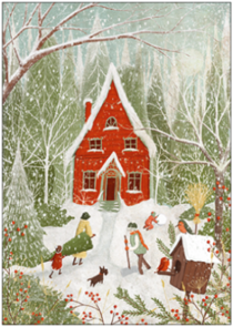 Postcard Maja Lindberg | In the Christmas Garden