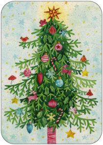 Postcard | Christmas tree