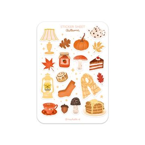 A6 Stickersheet by Muchable |  herfst/autumn - cute items