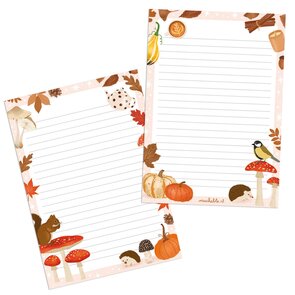 A5 Notepad Muchable - autumn animals