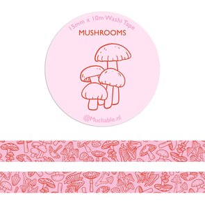 Mushrooms Washi Tape - Muchable