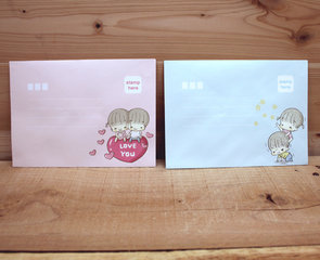 Envelopes Amy and Tim (2 designs)