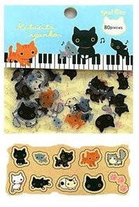 San-X Sticker Flakes Sack | Kutusita Nyanko