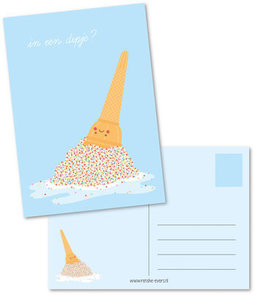 Postcard Renske Evers | In een dipje?