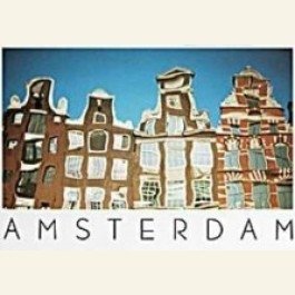 Postcard | Reflections on the Rokin, Amsterdam