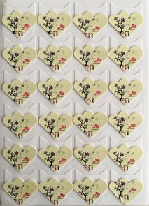 Photo Corner Stickers | Tree with Hearts