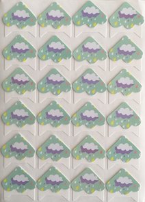Photo Corner Stickers | Cloud with Rain