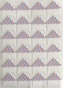 Photo Corner Stickers | Airmail Stripes