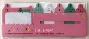 Index Sticky & Memo Notes Yuru Animal | Rabbit