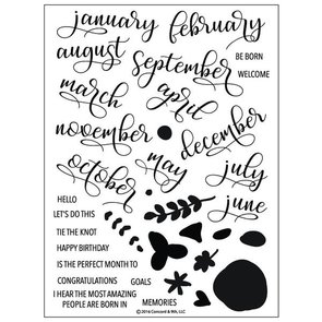 Clear Stamps Set - Handlettering Stempels | All Year Long Stamp Set