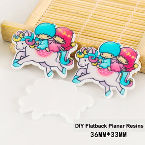 Flatbacks Planar Resin Charms | Little Twin Stars on Unicorn