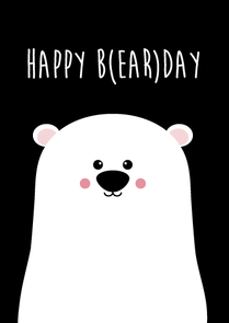 Studio Inktvis Postcard | Happy B(ear)day