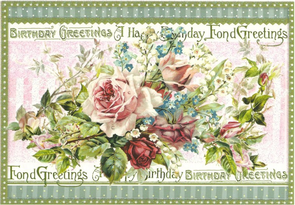 PK 209 Tausendschön Postcard | Behr Design "Rosen grüsse"