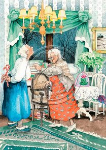 Inge Look Nr. 07 Postcard | Old Ladies Aunties