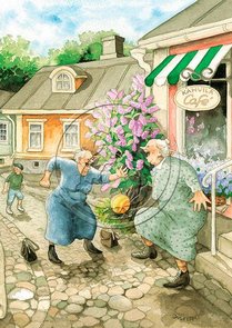 Inge Look Nr. 09 Postcard | Old Ladies Aunties