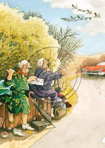 Inge Look Nr 15 Postcard | Old Ladies Aunties