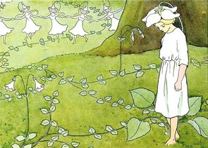 Elsa Beskow Postcard | Blomsterfesten