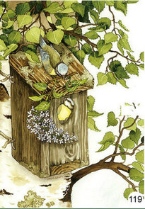 Inge Look Nr 119 Postcard Garden | Chaffinch