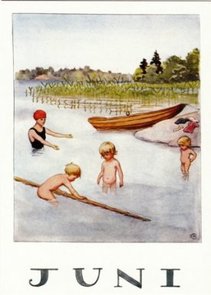 Elsa Beskow Postcard | June