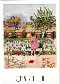 Elsa Beskow Postcard | July