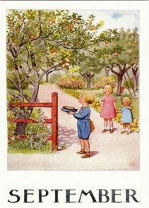 Elsa Beskow Postcard | September
