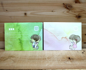 Envelopes Amy and Tim (2 designs)