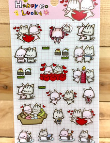 Happy Go Lucky Clear Stickers