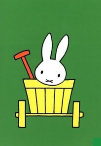 Nijntje Miffy Postkarte | Nijntje in karretje