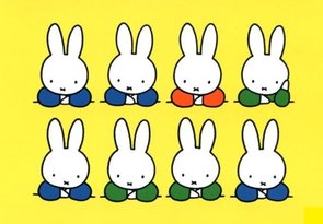 Nijntje Miffy Postkarte | 8 Nijntjes