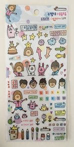 Colourful Life Clear Stickers | Planner stickers