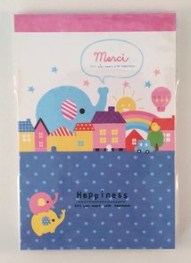 Happiness Medium Memopad | Elephants