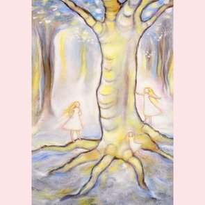 Postcard Geertje van der Zijpp | Wood nymphs