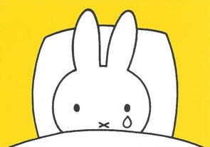 Nijntje Miffy Postcards | Nijntje huilt