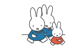 Nijntje Miffy Postkarte | Familie Pluis