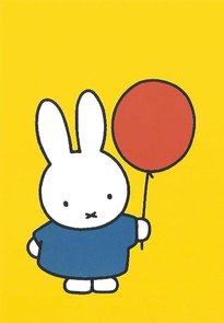 Nijntje Miffy Postkarte | Nijntje met ballon