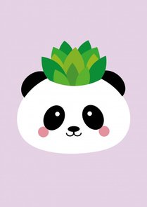 Postcard Studio Inktvis | Panda Planter