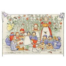 Elsa Beskow Postcard | Puttes äventyr