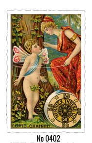 Oud Hollandse Postkaart | Cupid Chained