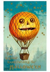 Victorian Halloween Postcard | A.N.B. - The highest expectations for halloween 