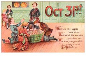 Victorian Halloween Postcard | A.N.B. - Oct 31st 