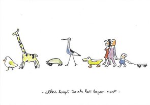 Museum Cards Postcard | Alles loopt zoals het moet, Toon Hermans