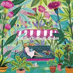 Mila Marquis Postcard | Woman in garden