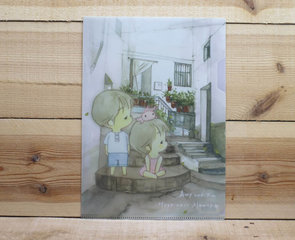 Amy and Tim Collection A4 Plastic File Folder | Small Yard