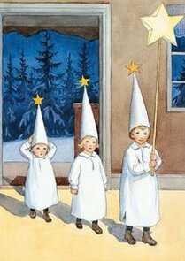 Elsa Beskow Postcard | stjärngossarna (Star boys)