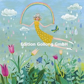 Mila Marquis Postcard | Woman with Rainbow