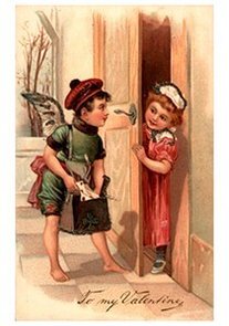 Victorian Valentine Postcard | A.N.B. - To my valentine