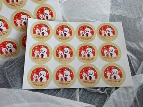 Sealing Stamp Stickers "Snowman"