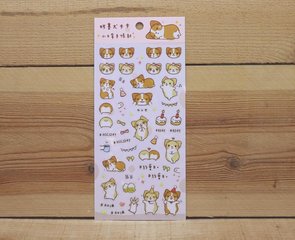 Corgi Dog Clear Stickers