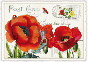 PK 667 Tausendschön Postcard | Mohn