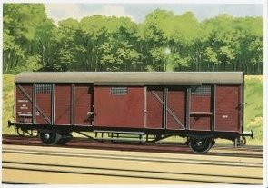 Postcard | Charles Burki - Gesloten Wagen